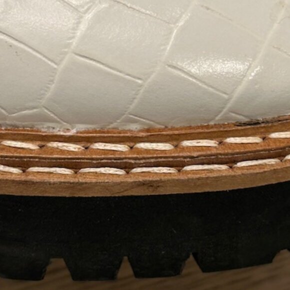 & Other Stories Platform Leather Croc Oxfords - Picture 7 of 16